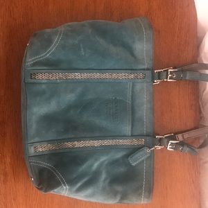 Suede Coach Purse
